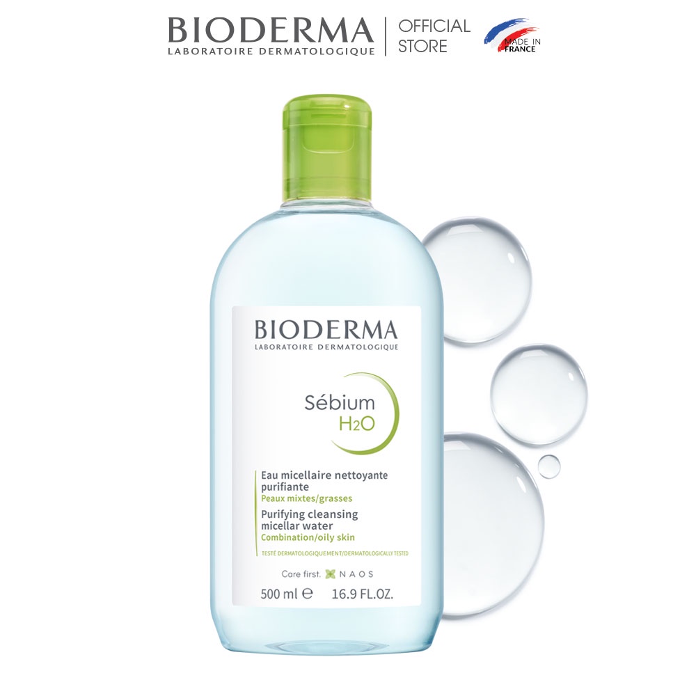 Dung dịch làm sạch và tẩy trang Micellar Bioderma Sébium H2O