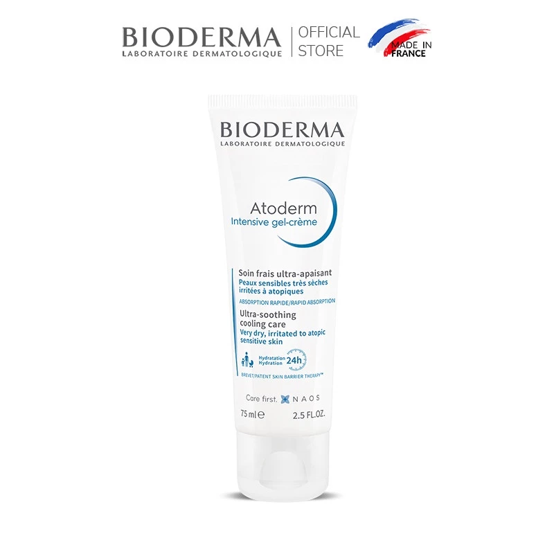 Kem gel dưỡng ẩm và làm dịu dạng gel cho da khô và rất khô Bioderma Atoderm Intensive gel-crème