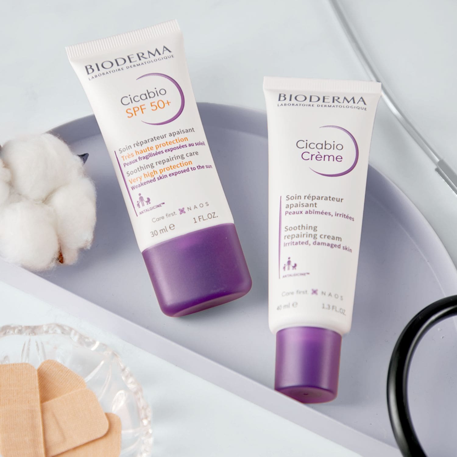 Bioderma Cicabio Crème và Cicabio SPF50+ 