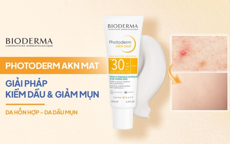 Kem chống nắng dược mỹ phẩm Photoderm AKN Mat SPF 30