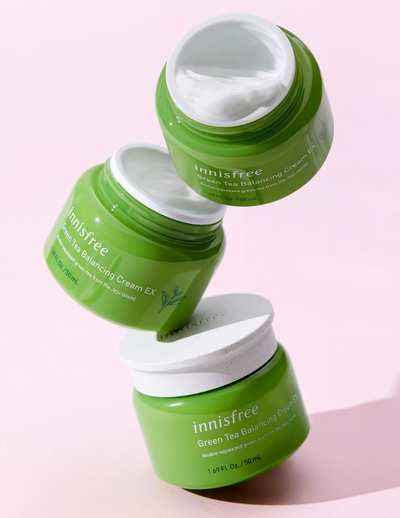 Kem dưỡng ẩm Jeju Innisfree Green Tea Balancing Cream EX 50ml