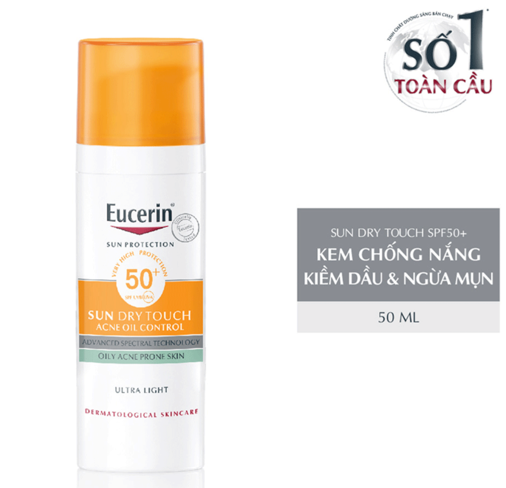 Kem Chống Nắng Eucerin Sun Gel Cream Acne Oil Control