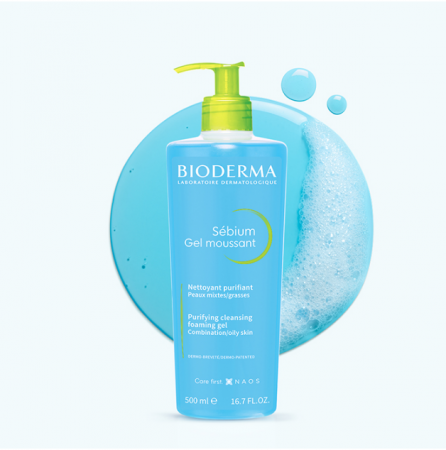 Sữa rửa mặt cho da dầu Bioderma Sébium Gel moussant