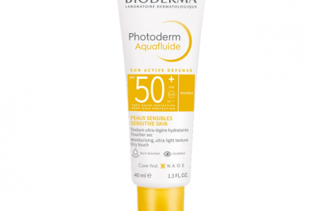 kem chống nắng cho da hỗn hợp thiên dầu mụn Photoderm Aquafluide SPF 50+/UVA 24-26