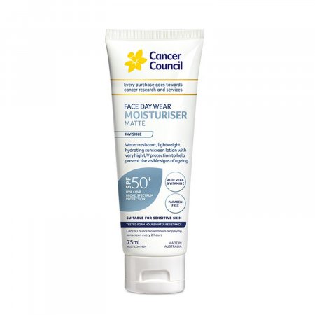  Kem Chống Nắng Cancer Council Face Day Wear Moisturiser Matte Invisible SPF50+ PA++++