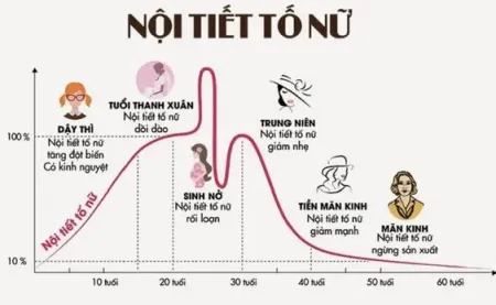 thay đổi nội tiết tố nữ